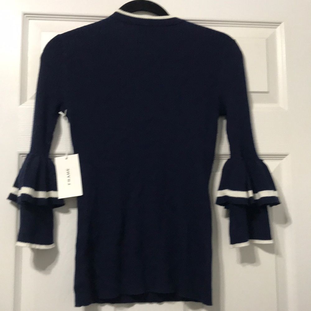 Frame Denim Double Ruffle Cuff Sweater - Picture 4 of 4